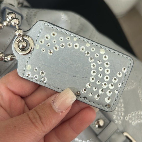 Coach Silver Chain-Embellished Women's Bag - Picture 3 of 14